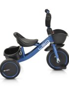 Byox Tricicleta pentru copii cu cosulete de depozitare Leo Blue roti din cauciuc Eva cosulet pentru jucarii de la 3 ani pana la 25 kg