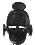 Byox Tricicleta pentru copii Explore Grey pliabila cu sezut rotativ spatar reglabil suport pentru picioare pneuri din cauciuc maner cu control al directiei cosulet pentru accesorii