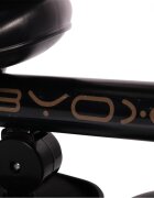 Byox Tricicleta pentru copii Flexy Lux Pink pliabila cu maner parental si sezut reversibil spatar reglabil franasuport pahar si roti din cauciuc