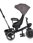 Byox Tricicleta pentru copii Fusion Greymaner parental reglabil pe inaltimescaun rotativ la 360 gradespatar reglabil cu pozitie somnghidon pliabilroti din PUfranahusa moale2 tipuri de suport picioarebara detasabila