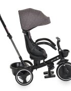 Byox Tricicleta pentru copii Fusion Greymaner parental reglabil pe inaltimescaun rotativ la 360 gradespatar reglabil cu pozitie somnghidon pliabilroti din PUfranahusa moale2 tipuri de suport picioarebara detasabila