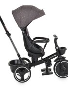 Byox Tricicleta pentru copii Fusion Greymaner parental reglabil pe inaltimescaun rotativ la 360 gradespatar reglabil cu pozitie somnghidon pliabilroti din PUfranahusa moale2 tipuri de suport picioarebara detasabila