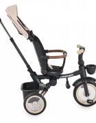Byox Tricicleta pentru copii Jasper Beige pliabila cu maner parental spatar reglabil scaun rotativ greutate admisa 25 kg