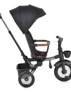 Byox Tricicleta pentru copii Jasper Black pliabila cu maner parental spatar reglabil scaun rotativ greutate admisa 25 kg
