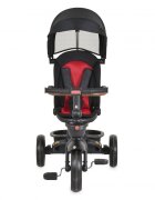 Byox Tricicleta pentru copii Jasper Black pliabila cu maner parental spatar reglabil scaun rotativ greutate admisa 25 kg