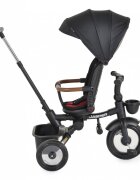 Byox Tricicleta pentru copii Jasper Black pliabila cu maner parental spatar reglabil scaun rotativ greutate admisa 25 kg