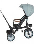 Byox Tricicleta pentru copii Jasper Green pliabila cu maner parental spatar reglabil scaun rotativ greutate admisa 25 kg