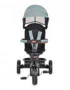 Byox Tricicleta pentru copii Jasper Green pliabila cu maner parental spatar reglabil scaun rotativ greutate admisa 25 kg