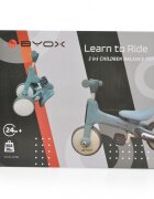 Byox Tricicleta pentru copii Learn to Ride Albastru 2 in 1 cu pedale transformabila structura usoara pliere compacta sistem de siguranta cu viraj limitat roti din cauciuc EVA si far cu lumina