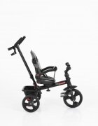 Byox Tricicleta pentru copii Quick Grey cu roti EVA sezut reversibil suport pentru picioare frana pe rotile din spate si maner cu control al directiei