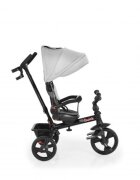 Byox Tricicleta pentru copii Quick Grey cu roti EVA sezut reversibil suport pentru picioare frana pe rotile din spate si maner cu control al directiei