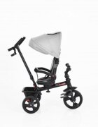 Byox Tricicleta pentru copii Quick Grey cu roti EVA sezut reversibil suport pentru picioare frana pe rotile din spate si maner cu control al directiei