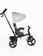 Byox Tricicleta pentru copii Quick Grey cu roti EVA sezut reversibil suport pentru picioare frana pe rotile din spate si maner cu control al directiei