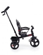 Byox Tricicleta pentru copii Quick Gri cu roti EVA si sezut reversibil spatar inaltpliabil sistem roata libera maner cu control al directiei suport pentru picioare si frana pe rotile din spate