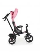 Byox Tricicleta pentru copii Quick Pink cu roti EVA sezut reversibil suport pentru picioare frana pe rotile din spate si maner cu control al directiei