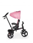 Byox Tricicleta pentru copii Quick Pink cu roti EVA sezut reversibil suport pentru picioare frana pe rotile din spate si maner cu control al directiei
