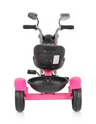 Byox Tricicleta pentru copii Retro Pink cu far luminos oglinzi cos roti din cauciuc Eva scaun reglabil de la 3 ani pana la 25 kg