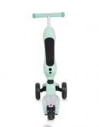 Byox Trotineta 2in1 cu scaunel transformabila in vehicul fara pedaleinaltime ghidon reglabila pe 3 nivele de inaltime si roti cu lumini LED Skiddy Blue