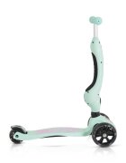 Byox Trotineta 2in1 cu scaunel transformabila in vehicul fara pedaleinaltime ghidon reglabila pe 3 nivele de inaltime si roti cu lumini LED Skiddy Blue