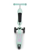 Byox Trotineta 2in1 cu scaunel transformabila in vehicul fara pedaleinaltime ghidon reglabila pe 3 nivele de inaltime si roti cu lumini LED Skiddy Blue