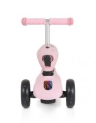 Byox Trotineta 2in1 cu scaunel transformabila in vehicul fara pedaleinaltime ghidon reglabila pe 3 nivele de inaltime si roti cu lumini LED Skiddy Pink