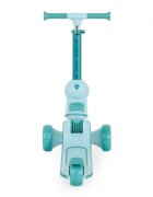 Byox Trotineta 2in1 pentru copii Evo Mint de la 18 luni cu scaunel pliabil roti ABEC-5 din PU cu lumini LED Ghidon cu inaltime reglabila 63-75 cm si frana spate