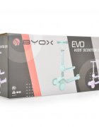 Byox Trotineta 2in1 pentru copii Evo Pink de la 18 luni cu scaunel pliabil roti ABEC-5 din PU cu lumini LED Ghidon cu inaltime reglabila 63-75 cm si frana spate