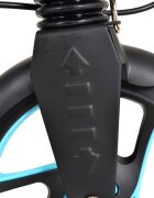 Byox Trotineta cu cadru din aluminiu3 nivele de reglare a inaltimiiroti PUsuspensiifrana de mana pe discde la 10 ani pana la 100kg Plexus Limited Edition turqouize cu suport sticla si centura transport incluse