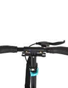 Byox Trotineta cu cadru din aluminiu3 nivele de reglare a inaltimiiroti PUsuspensiifrana de mana pe discde la 10 ani pana la 100kg Plexus Limited Edition turqouize cu suport sticla si centura transport incluse