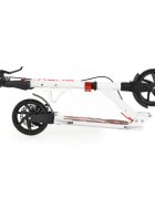 Byox Trotineta cu cadru din aluminiu3 nivele de reglare a inaltimiiroti PUsuspensiifrana de mana pe discde la 10 ani pana la 100kg Plexus White cu suport sticla si centura transport incluse