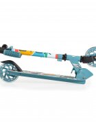 Byox Trotineta din aluminiu Miracle Blue pliabila inaltime reglabila roti Led sonerie greutate admisa 50 kg