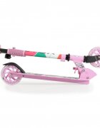 Byox Trotineta din aluminiu Miracle Pink pliabila inaltime reglabila roti Led sonerie greutate admisa 50 kg