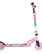 Byox Trotineta din aluminiu Miracle Pink pliabila inaltime reglabila roti Led sonerie greutate admisa 50 kg