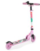 Byox Trotineta din aluminiu Miracle Pink pliabila inaltime reglabila roti Led sonerie greutate admisa 50 kg