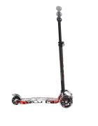 Byox Trotineta intuitiva cu inaltime ghidon reglabilacadru din aluminiuroti din PU cu luminilumin frontalede la 3 ani si pana la 40kg Rapture Black
