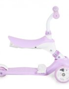 Byox Trotineta multifunctionala pentru copii evolutiva 3in1 cu scaunelmaner parentalinaltime ghidon reglabila de la 12 luni Tristar Mov