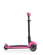 Byox Trotineta pentru copii Bolt Pink pliabilacadru din aluminiuinaltime ghidon reglabila pe 3niveleroti PU si baza cu lumini LED de la 3ani si pana la 50kg