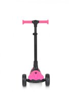 Byox Trotineta pentru copii Bolt Pink pliabilacadru din aluminiuinaltime ghidon reglabila pe 3niveleroti PU si baza cu lumini LED de la 3ani si pana la 50kg