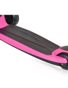 Byox Trotineta pentru copii Bolt Pink pliabilacadru din aluminiuinaltime ghidon reglabila pe 3niveleroti PU si baza cu lumini LED de la 3ani si pana la 50kg