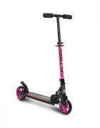 Byox Trotineta pliabila cu cadru din aluminiughidon reglabilplatforma antialunecareroti PUde la 6 ani si pana la 100kg Pink