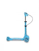 Byox Trotineta pliabila cu inaltime reglabilabaza antiderapanta cu lumini LEDroti cu lumini LEDfrana de manade la 3 ani si pana la 50 kgmuzicafar si clopotel Toy Cube Blue