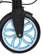 Byox Trotineta pliabila cu suspensiifrana de mana pe discinaltime ghidon reglabilacricsuport sticla si centura transport incluse Fiore Blue