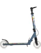 Byox Trotineta pliabila pentru copii Snazzy Gri de la 8 aniCadru din aluminiuAmortizor frontalRoti ABEC-7 din PU cu lumini LEDInaltime ghidon ajustabila 75-89 cmBaza antialunecareFrana de mana si cric inclus