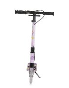 Byox Trotineta pliabila pentru copii Snazzy Mov de la 8 aniCadru din aluminiuAmortizor frontalRoti ABEC-7 din PU cu lumini LEDInaltime ghidon ajustabila 75-89 cmBaza antialunecareFrana de mana si cric inclus