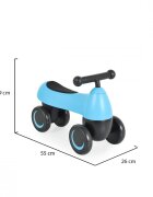Byox Vehicul Ride On fara pedale de la 18lunicu roti EVAsistem de siguranta cu viraj limitatmanere ergonomice si design modern Mini Balance Bugsy Albastru
