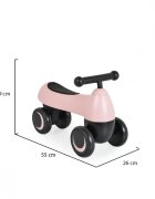 Byox Vehicul Ride On fara pedale de la 18lunicu roti EVAsistem de siguranta cu viraj limitatmanere ergonomice si design modern Mini Balance Bugsy Roz