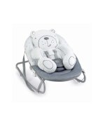 CAM Balansoar 2 in 1 Orso Grigio cu melodii si sunete 4 viteze pentru leganare bebe si proiector de lumina