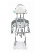 CAM Balansoar 2 in 1 Orso Grigio cu melodii si sunete 4 viteze pentru leganare bebe si proiector de lumina