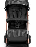 CAM Carucior sport Compass 2.0 Jacquard Nero 0-4 ani spatar reglabil suspensii sistem tip troller suport picioare ajustabil + accesorii