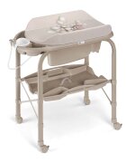 CAM Masa de baie pliabila bio Deluxe cu saltea de infasat bej